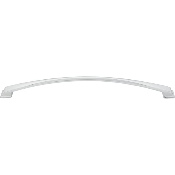 305 Mm Center-to-Center Polished Chrome Arched Roman Cabinet Pull